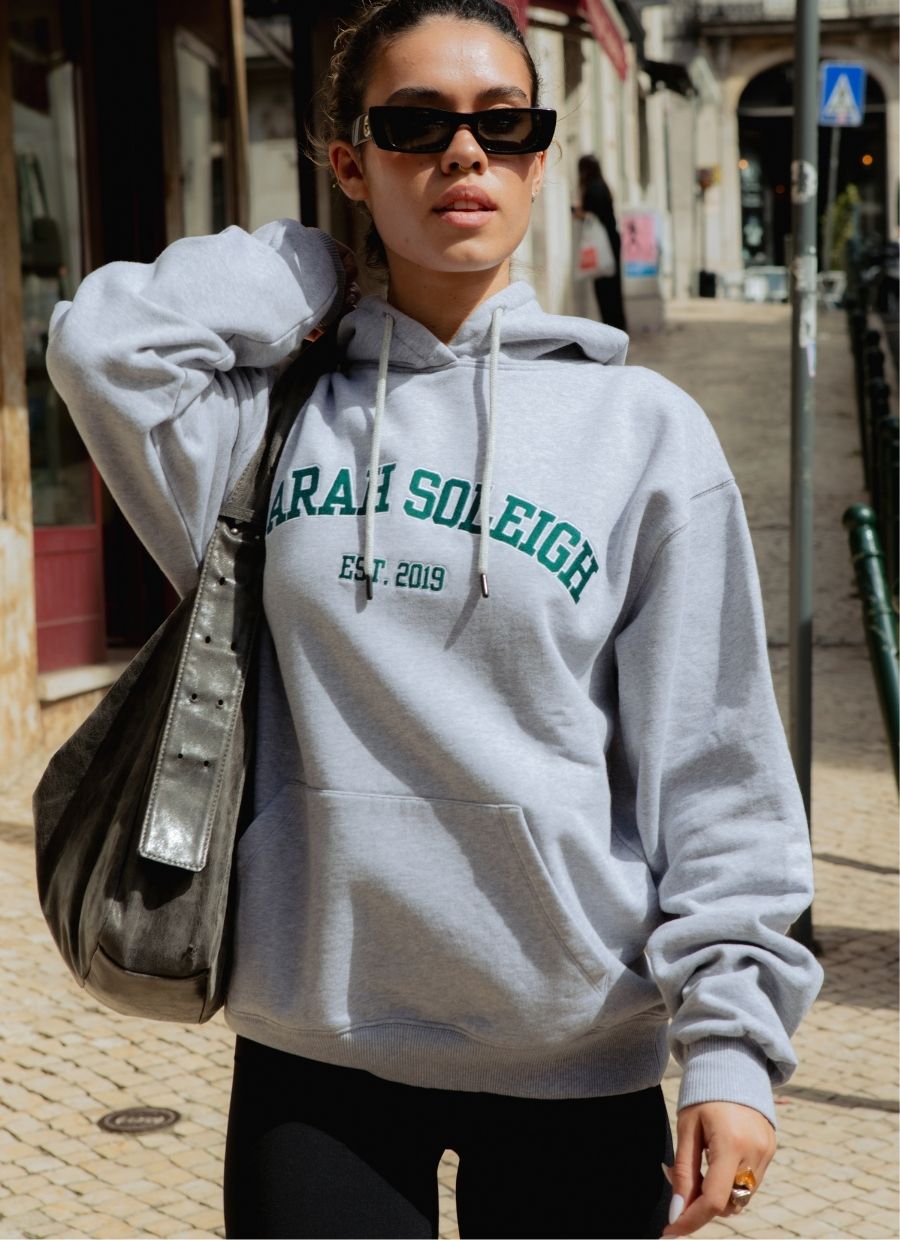 College Hoodie - Grey Melange - Narah Soleigh