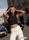 Claire Crop Top - Black - Narah Soleigh | Luxe Line